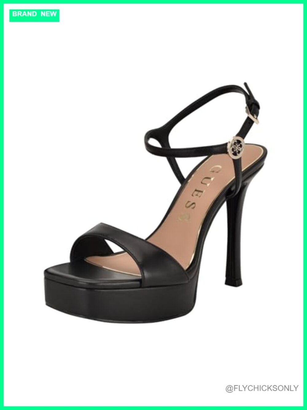 Hendora Platform Stiletto Heel Sandal Leather Upper